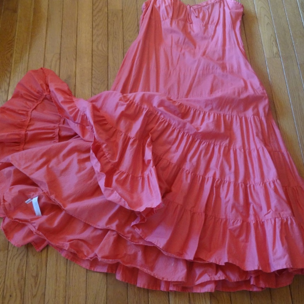 Ann Taylor Loft Coral Summer Fun Dress  size 14